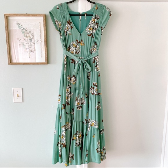 Free People “ All I Got “ Boho Maxi Dress 0 - Picture 4 of 13